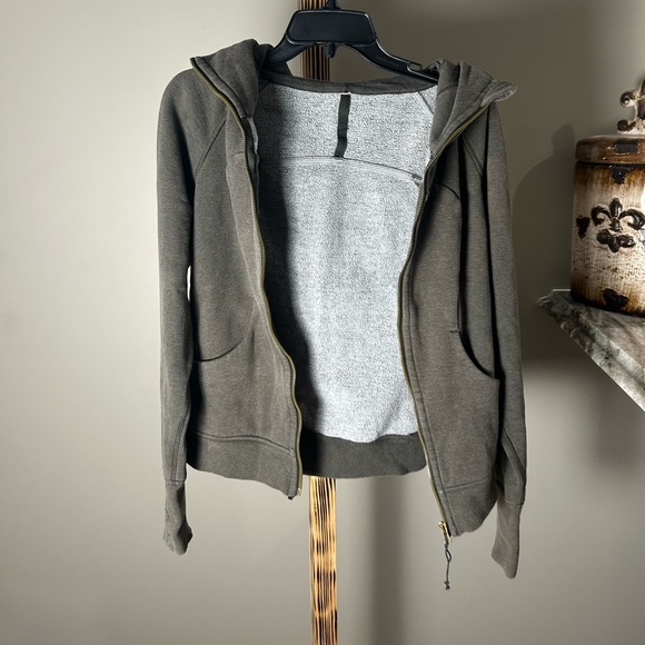 Lululemon Green Scuba Zip-Up Hoodie Jacket Size 6 - Picture 10 of 10
